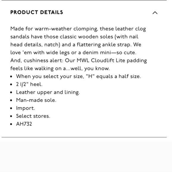 Madewell leather clog sandals - Picture 10 of 10